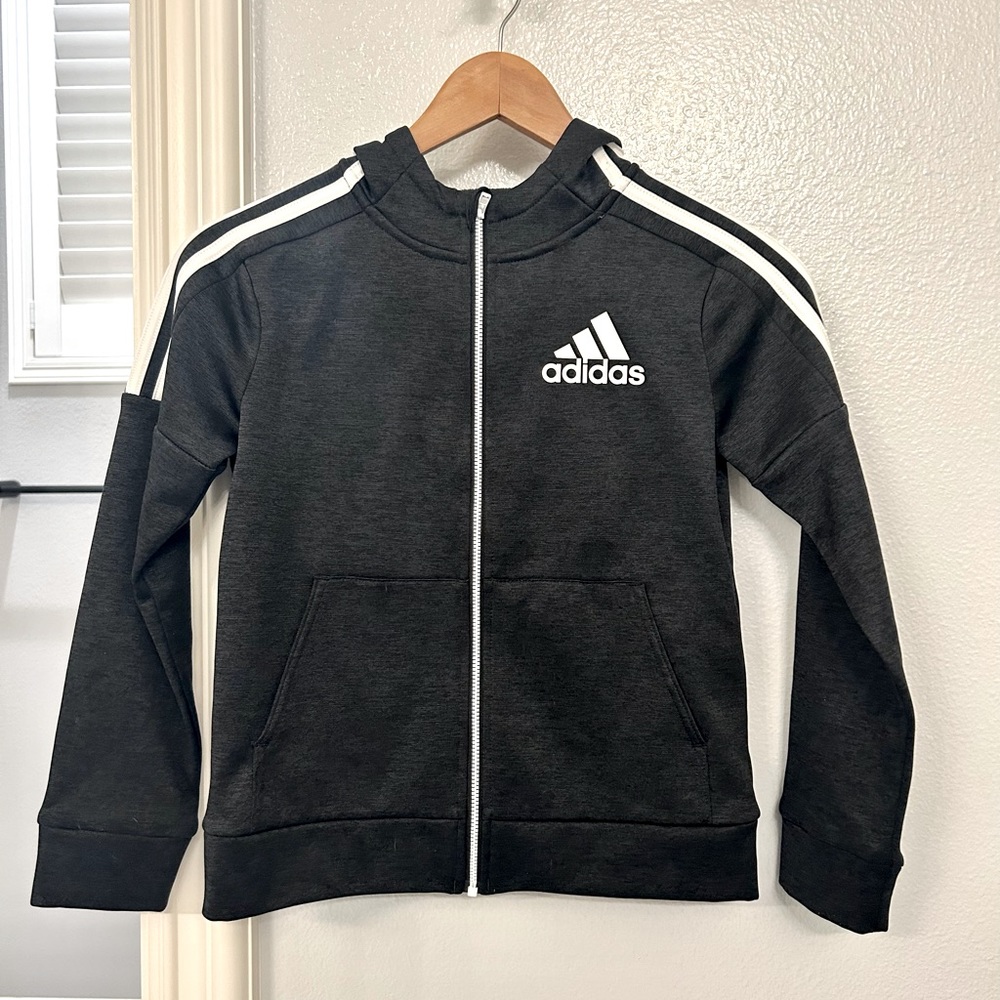 Adidas boys hooded jacket